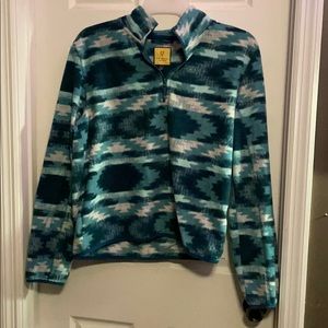 Teal Boho Pattern Pullover